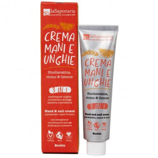 3 IN 1 hand and nail cream - Phytocheratin, castor & lemon Body And Balms