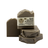 Handcrafted Soap with Dead Sea Mud, Bladderwrack Seaweed & Rosemary Essential Oil