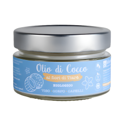 Organic Coconut Oil with Tiarè Flowers