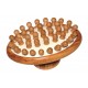 Anti-Cellulite Brush Made from Oiled Olive Wood And Balms