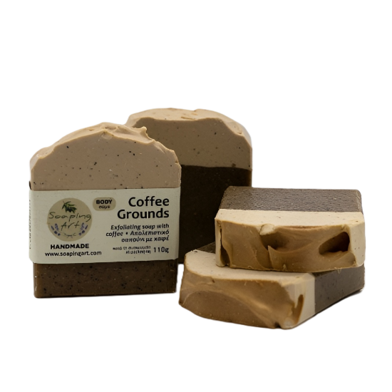 Body Exfoliating Soap with Filter Coffee Grains & Amaretto Scent Body And Balms