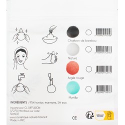 Black konjac sponge